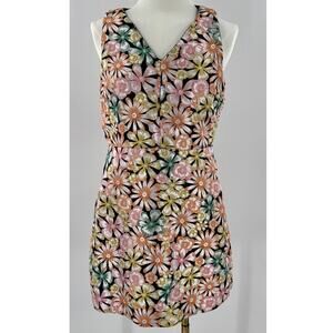 Banana Republic Floral Jacquard Dress Sleeveless Party Cocktail Formal 6P Small
